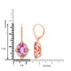 16.01tct Kunzite Earring with 0.59tct Diamonds set in 14K Rose Gold