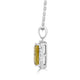 2.63ct Sphene Pendant with 0.21tct Diamonds set in 14K White Gold