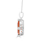 2.93ct Topaz Pendant with 0.26tct Diamonds set in 14K White Gold