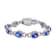 11.02tct Tanzanite bracelet with 1.54tct diamonds set in 14K white gold