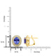 4.63tct Tanzanite Earring with 1.02tct Diamonds set in 14K Yellow Gold