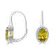 4.44tct Sphene Earring with 0.3tct Diamonds set in 14K White Gold