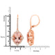 12ct Morganite Earring with 1.01ct Diamonds set in 14K Rose Gold