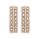 1.10tct Yellow Diamonds Earrings with 1.21tct diamonds set in 14K yellow gold