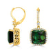 19.64tct Tourmaline Earring with 0.96tct Diamonds set in 14K Yellow Gold