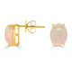 7.1tct Opal Earring with set in 14K Yellow Gold