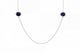 4.46Tct Tanzanite Necklace Set In 14K White Gold