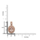 0.93ct Morganite Pendant With 0.39tct Diamonds Set In 14kt Rose Gold