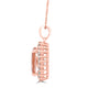 2.35Ct Morganite Pendant With 0.54Tct Diamonds Set In 14K Rose Gold