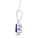 2.50Ct Tanzanite Pendant With 0.25Tct Diamonds Set In 18K White Gold