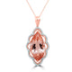 8.59Ct Morganite Pendant With 0.32Tct Diamonds Set In 14K Two Tone Gold