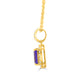 1.5ct Tanzanite Pendant with 0.23ct Diamonds set in 14K Yellow Gold