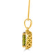 2.45Ct Sphene Pendant With 0.11Tct Diamonds Set In 14K Yellow Gold