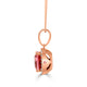 2.81ct Morganite Pendant with 0.17ct diamonds set in 14K rose gold