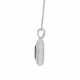 1.95ct Aquamarine pendant with 0.16tct diamonds set in 14K white gold