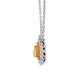 0.20ct Yellow Diamond pendant with 0.28tct diamonds with 18K white gold