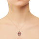 11.16Ct Morganite Pendant With 0.55Tct Diamonds Set In 14K Rose Gold