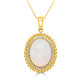 5.03ct Opal Pendant with 0.17ct Diamonds set in 14K Yellow Gold