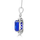 22.16 Tanzanite Pendants with 0.63tct Diamond set in 14K White Gold