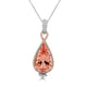 12.13ct Morganite Pendant with 0.75ct Diamonds set in 14K Two Tone