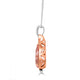 12.13ct Morganite Pendant with 0.75ct Diamonds set in 14K Two Tone