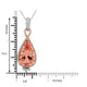 12.13ct Morganite Pendant with 0.75ct Diamonds set in 14K Two Tone