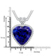 38.47 Tanzanite Necklaces with 1.65tct Diamond set in 18K White Gold