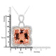 29.16 Morganite Pendants with 1.72tct Diamond set in 14K Two Tone Gold