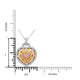 0.68ct Pink Diamond Pendant with 0.67ct Diamonds set in 14K Two Tone