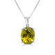 7.93ct Sphene Pendant set in Platinum