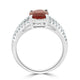 1.87Ct Ruby Ring With 0.34Tct Diamonds Set In 14K Yellow Gold