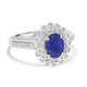 1.4ct Sapphire Rings with 0.44tct Diamond set in 14K White Gold