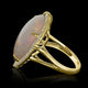 11.76ct Opal Ring with 0.32tct Diamonds set in 14K Yellow Gold