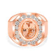 4.58ct Morganite Ring with 1.88ct Diamonds set in 14K Rose Gold