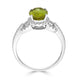 2.54ct Sphene ring with 0.27tct diamonds set in 14K white gold