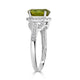 2.54ct Sphene ring with 0.27tct diamonds set in 14K white gold