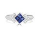 0.5 Sapphire Rings with 0.05tct Diamond set in 14K White Gold