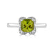 1.80ct Sphene ring with 0.10tct diamonds set in 14K white gold