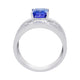 1.52ct Tanzanite Rings with 0.75ct diamonds set in 14K white gold