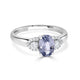 1.16ct Sapphire Rings with 0.18tct diamonds set in 18KT white gold