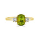 1.72ct Sphene ring with 0.20tct diamonds set in 14K yellow gold