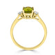 1.72ct Sphene ring with 0.20tct diamonds set in 14K yellow gold