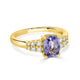 1.78ct Sapphire Rings  with 0.22tct diamonds set in 14KT yellow gold