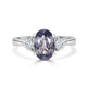 2.28ct Sapphire Rings with 0.38tct diamonds set in 14KT white gold