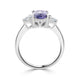 2.28ct Sapphire Rings with 0.38tct diamonds set in 14KT white gold