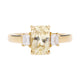 2.81ct Sapphire Ring With 0.22tct Diamonds Set In 14kt Yellow Gold