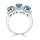 2.68ct Aquamarine ring with 0.32tct diamonds set in 14K white gold