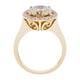 8.42ct Golden Zircon ring with 0.38tct diamonds set in 14kt yellow gold