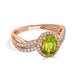 1.61ct Sphene ring with 0.37tct diamonds set in 14K rose gold