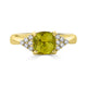 1.97ct Sphene ring with 0.17tct diamonds set in 14K yellow gold